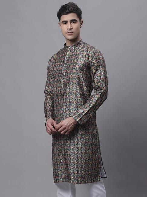 jompers golden regular fit printed kurtas