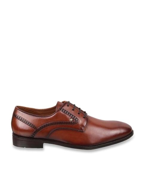 j. fontini by mochi men's tan derby shoes