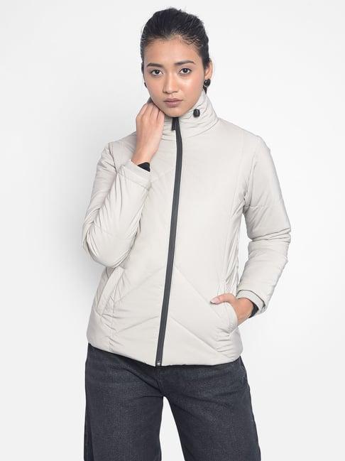 crimsoune club grey slim fit puffer jacket