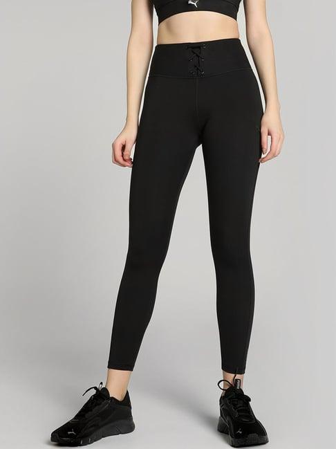 puma black high rise sports tights