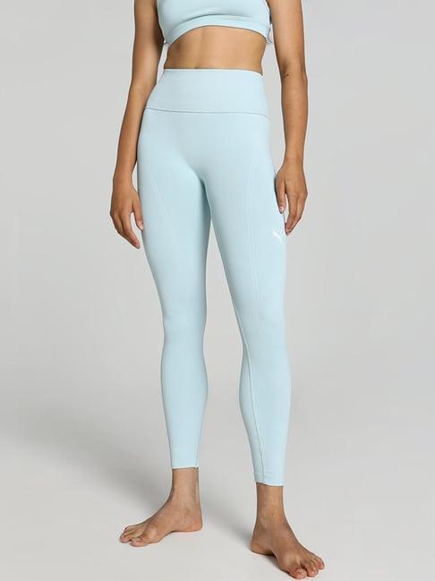 puma blue high rise sports tights