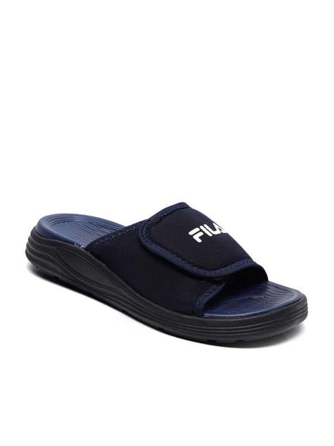 fila men's mexroa navy slides