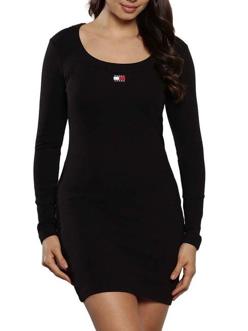 tommy hilfiger black regular fit dresses