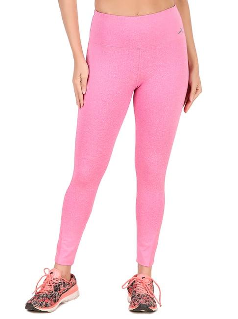 vector x pink regular fit high rise tights