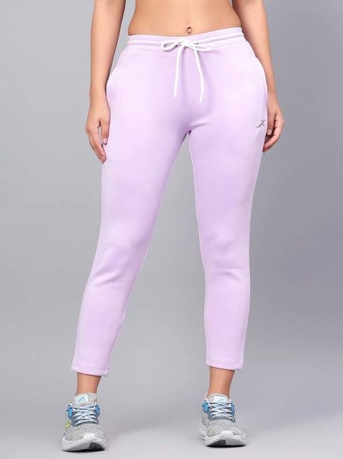 vector x lavender regular fit mid rise track pants