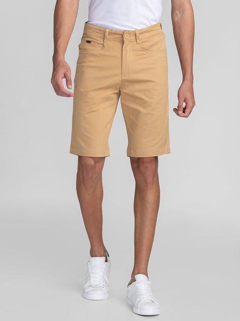 giordano khaki slim fit chino shorts