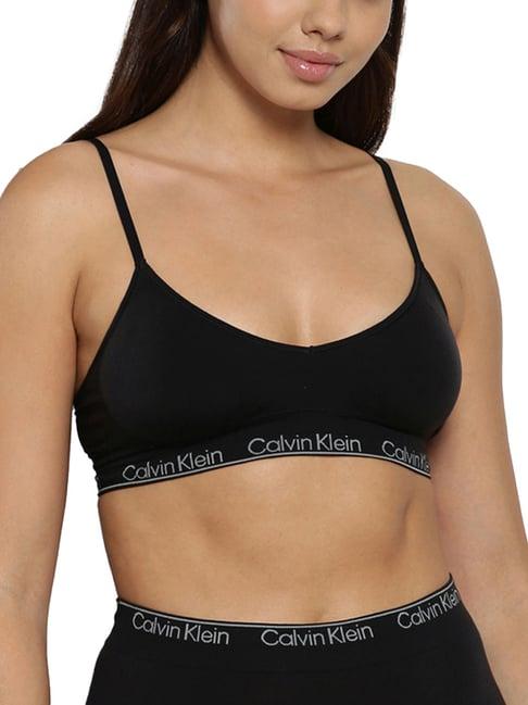 calvin klein black regular fit bra