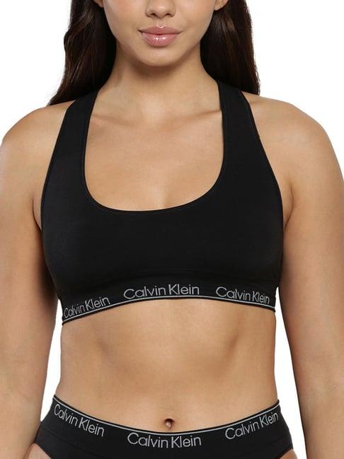 calvin klein black regular fit bra