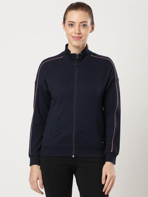 jockey navy cotton sports jacket