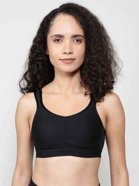 jockey black sports bra