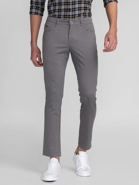 giordano grey slim fit chinos