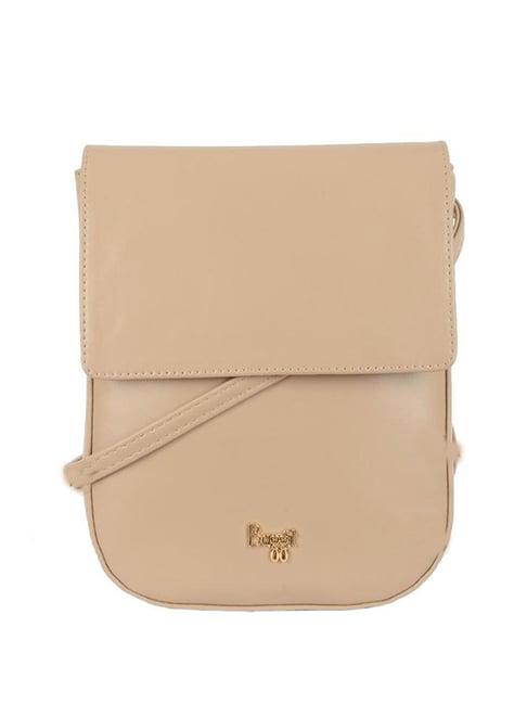 baggit bamako riox beige pu solid backpack