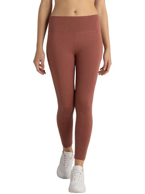 van heusen brown printed sports tights