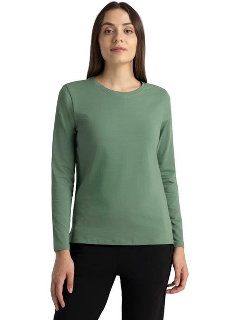 van heusen green cotton t-shirt