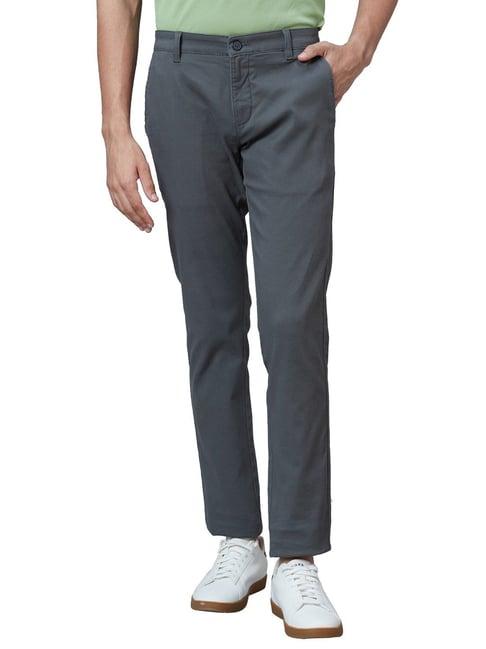 parx grey classic fit trousers