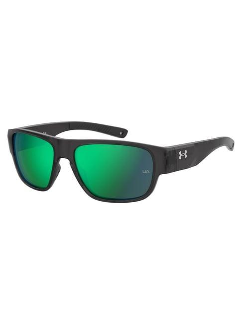 under armour green rectangular uv protection sunglasses for men