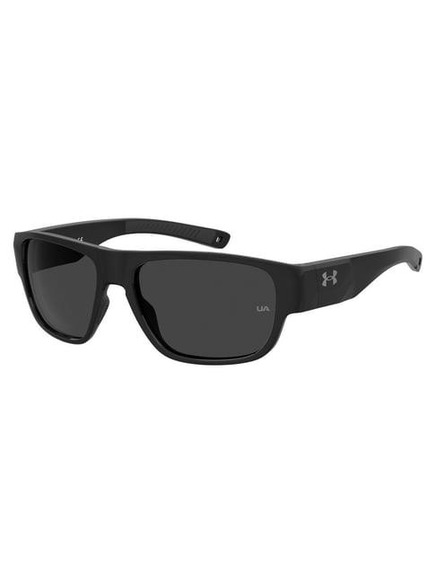 under armour grey rectangular uv protection sunglasses for men