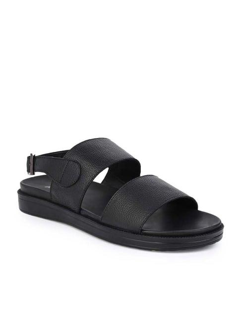 alberto torresi 
 men's black back strap sandals