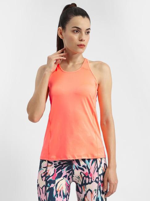 madame orange regular fit tank top