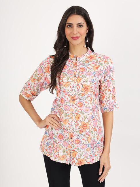 divena multicolor floral print tunic