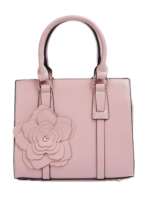 ginger by lifestyle mauve satchel handbag