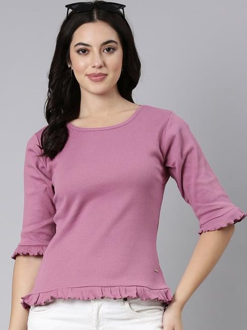 twin birds pink top