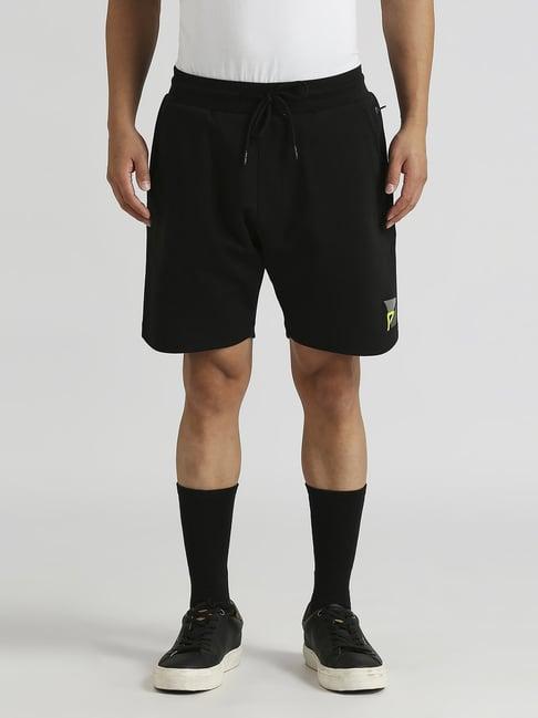 pepe jeans black cotton regular fit shorts