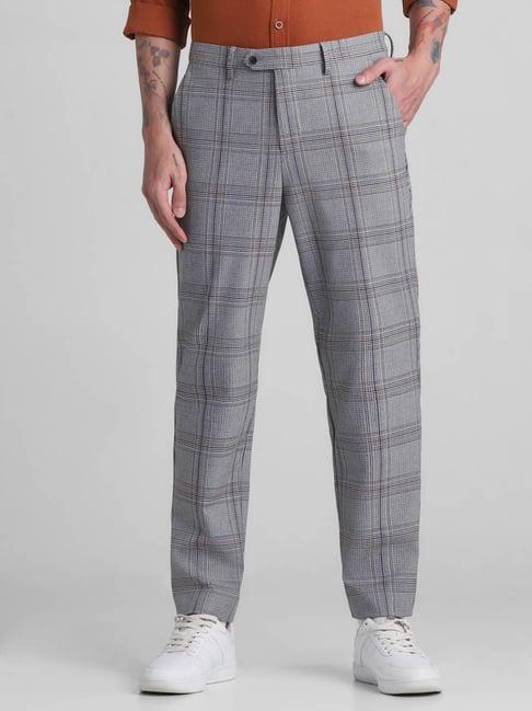 jack & jones harvest gold slim fit checks trousers