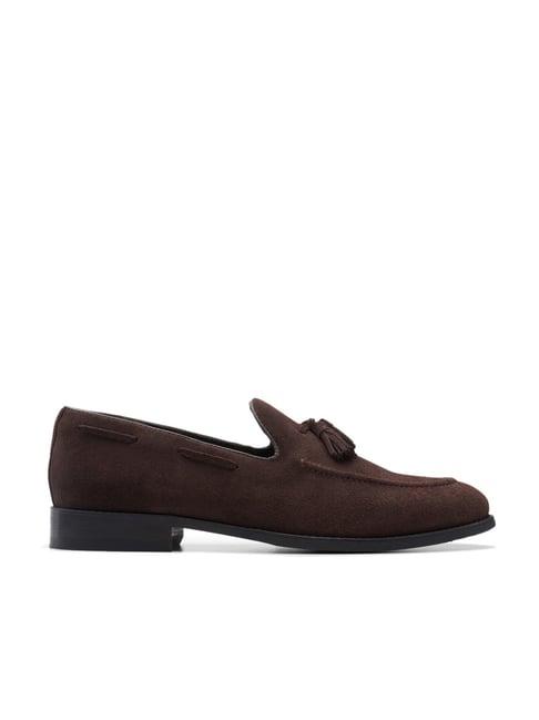 clarks men's craftarlo brown mocassins