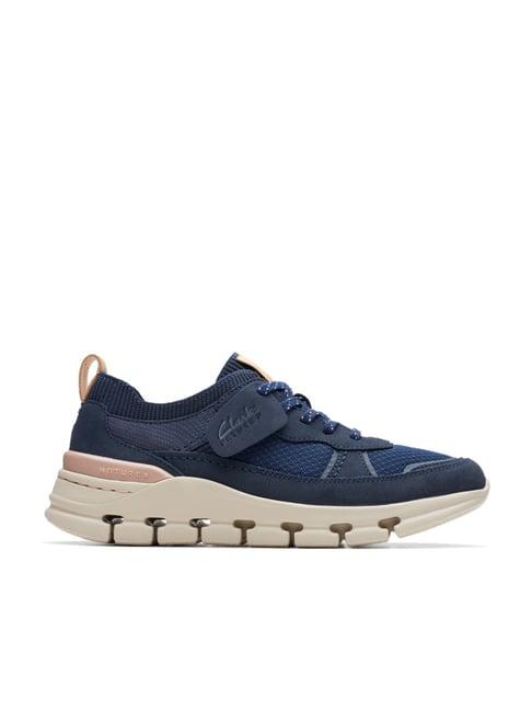 clarks women's nature x cove navy running shoes