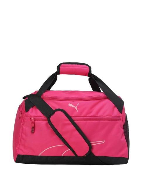 puma fundamentals garnet rose medium duffle bag