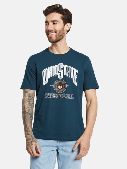 octave jasper cotton regular fit printed t-shirt