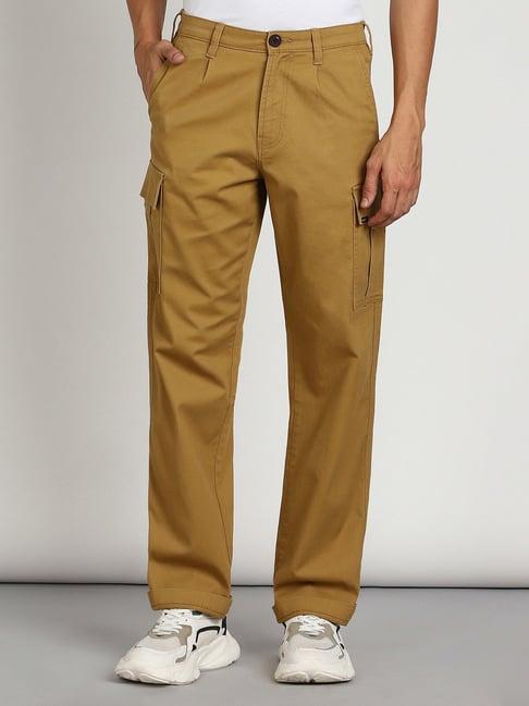 lee dark khaki slim fit cargos