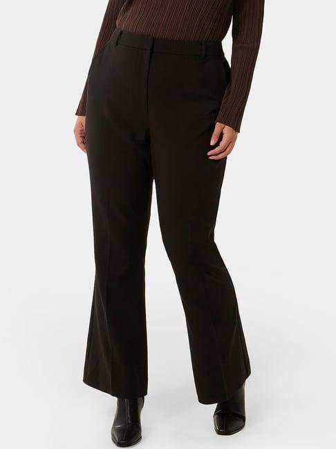 forever new black relaxed fit high rise pants