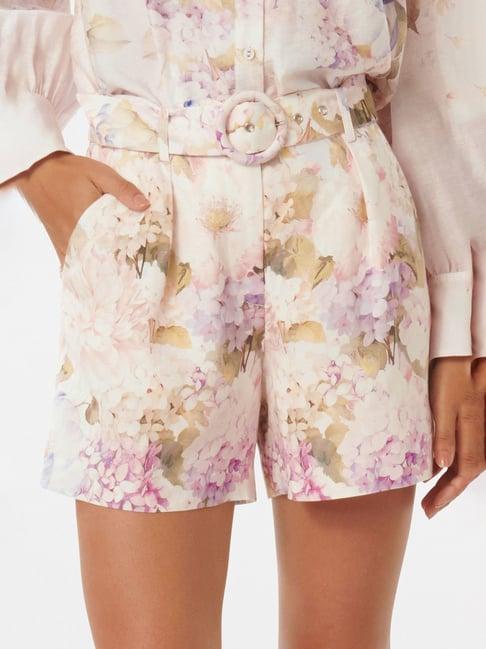 forever new multicolor floral print shorts