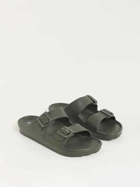 soleplay by westside olive double band flip-flop