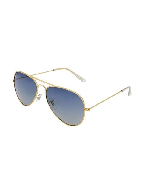 gio collection blue round unisex sunglasses