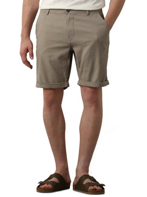 selected homme olive slim fit shorts