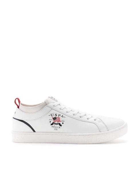 u.s. polo assn. men's hafer 2.0 off white casual sneakers