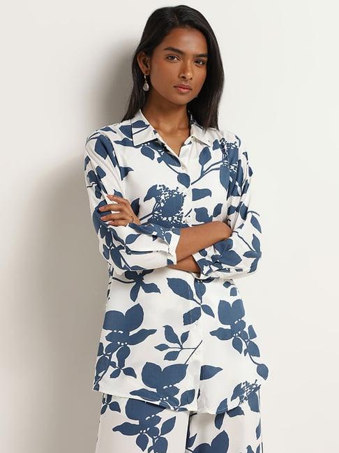 utsa by westside blue floral tunic