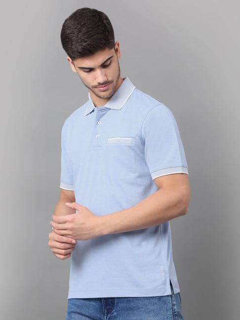 louis stitch blue regular fit polo t-shirt