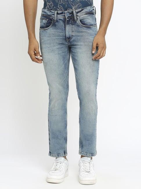 basics blue slim fit jeans