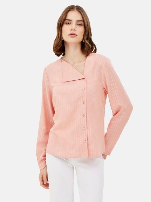 kazo peach striped top