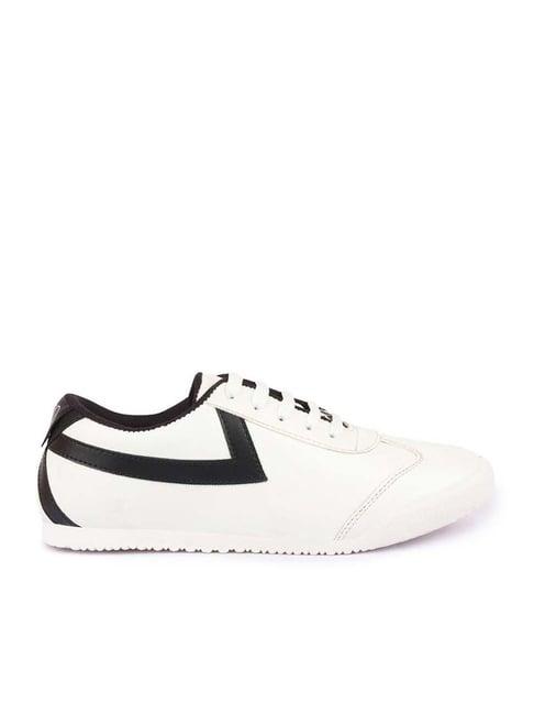 fausto men's white casual sneakers