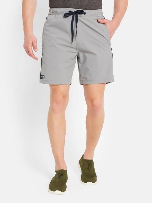 octave silver grey regular fit sports shorts