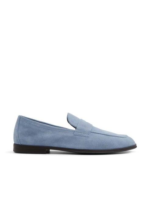 aldo men's blue casual loafers