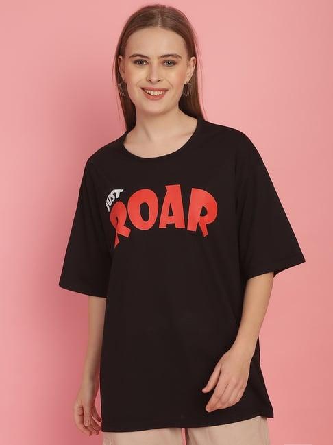 vimal jonney black printed t-shirt