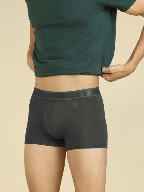 xyxx charcoal grey cotton regular fit trunks