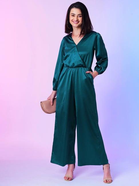 globus teal maxi jumpsuit