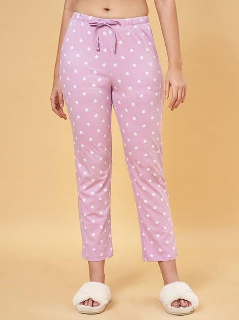 dreamz by pantaloons pink cotton printed pyjamas